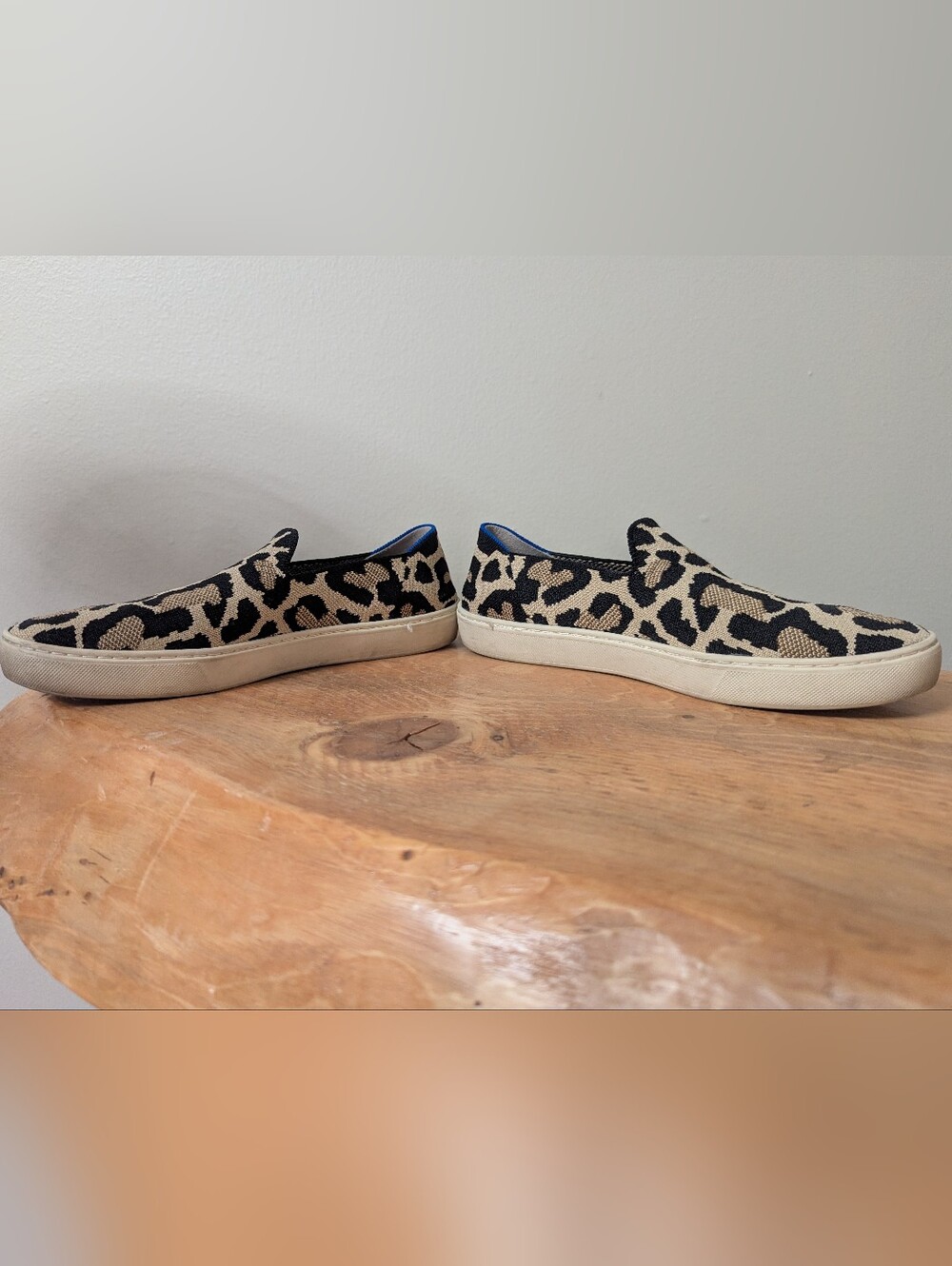 Rothy's The Original Slip-on Sneaker - Desert Cat (Leopard Print) - Picture 6 of 13
